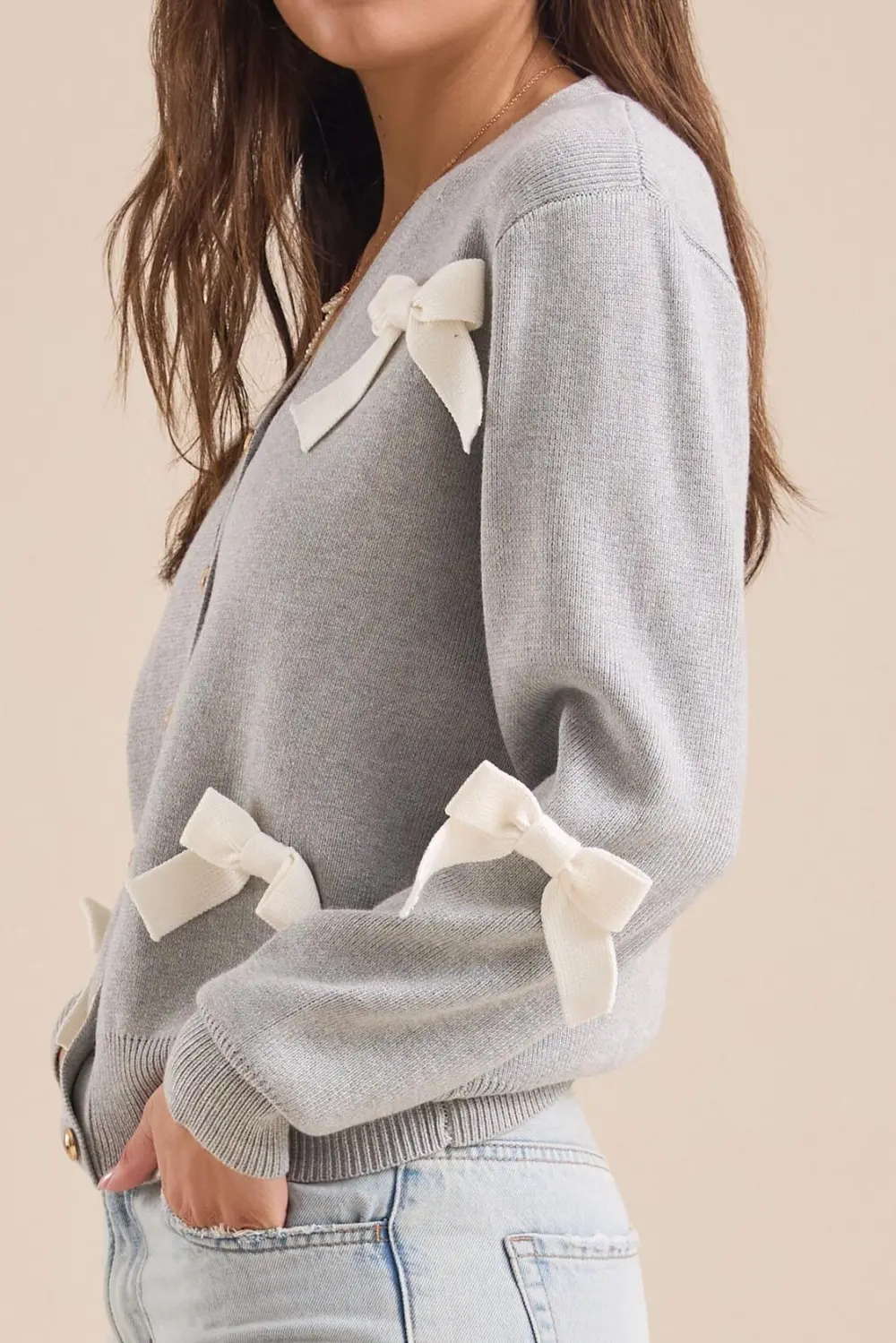 3D Bow Cardigan