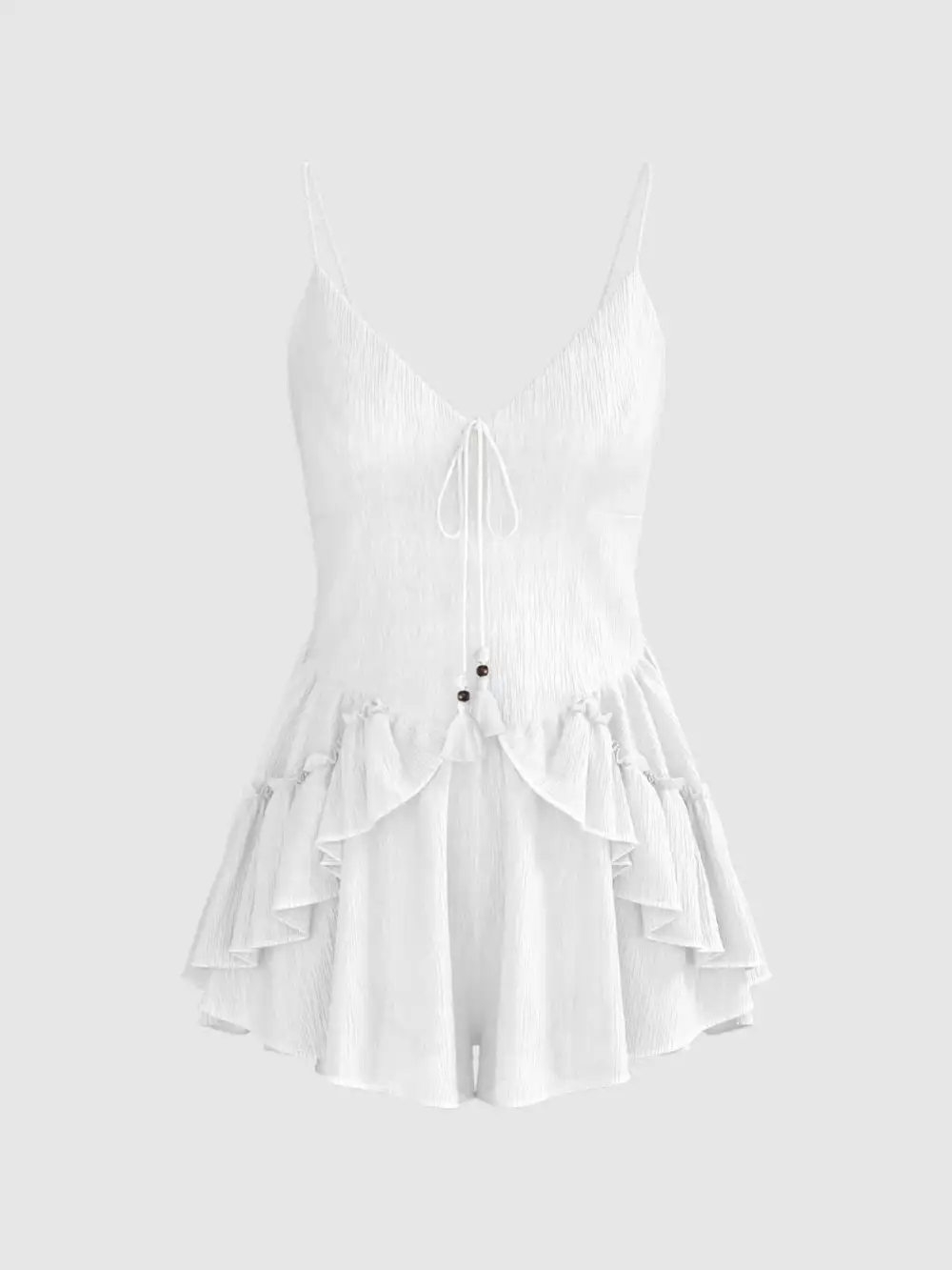 Bohemian Spaghetti Strap Mini Dress