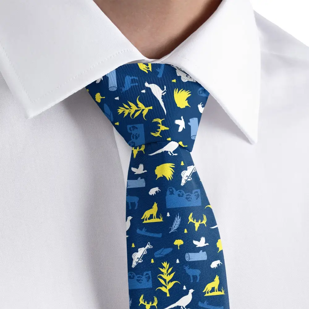 Timeless Heritage Emblem Style Necktie