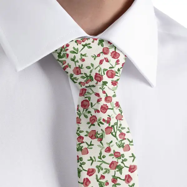 Distinctive Floral Pattern Necktie