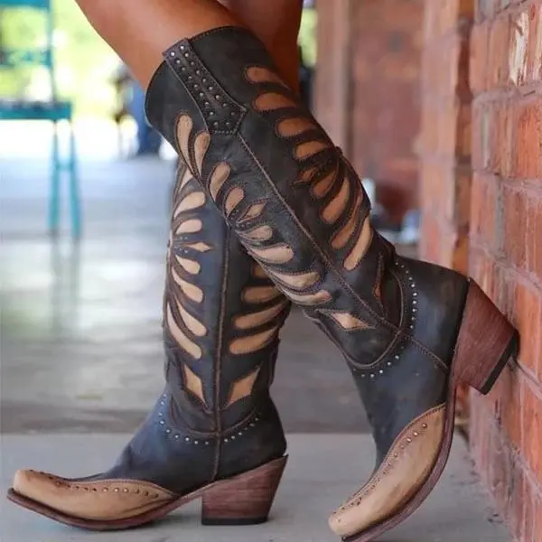 Fashion Kitten Heel Pu Winter Casual Boots