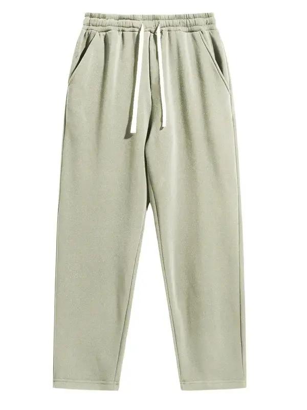 Men’s Regular Fit Solid Drawstring Waist Sweatpants