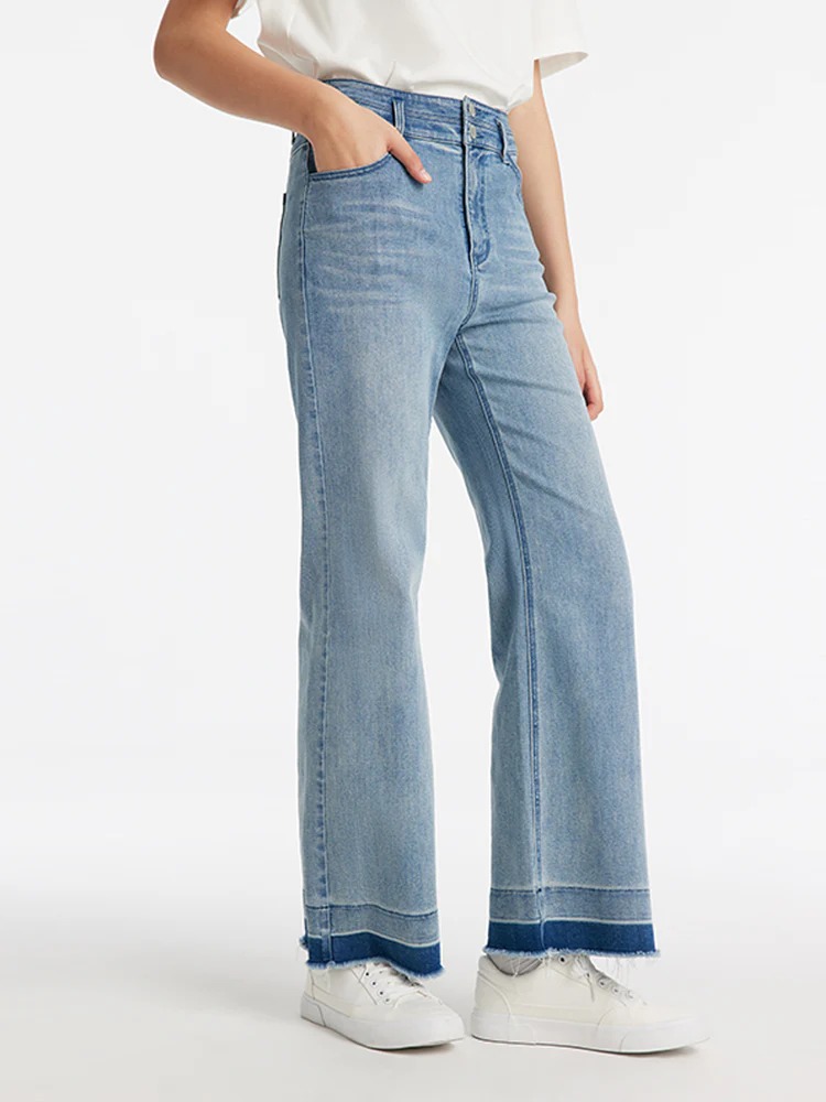 Micro-Flared Loose Women Jeans