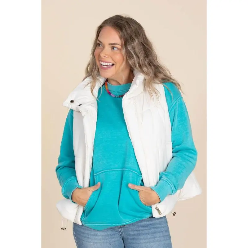 🔥Your Favorite Is Back! Pigment Dyed Cozy Campfire R-Neck Sweatshirt