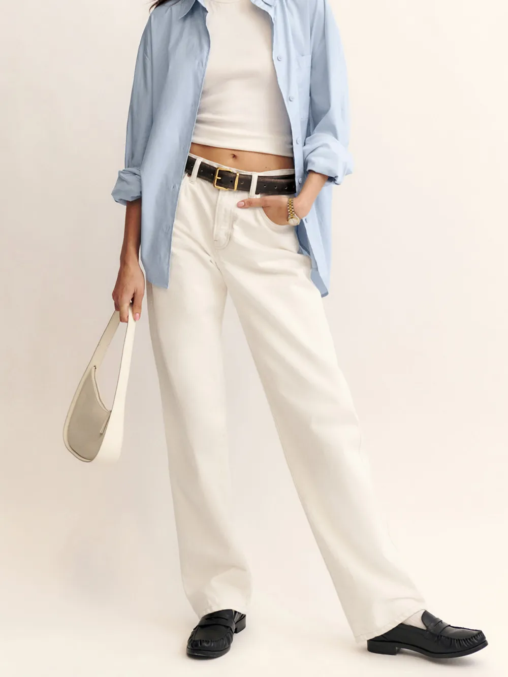 90s Inspired Mid Rise Straight Jeans