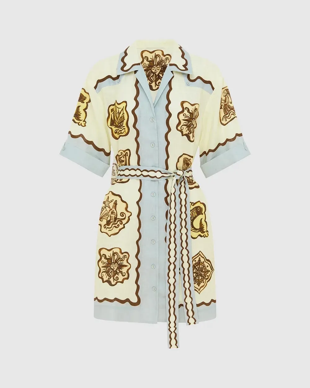 Print Mini Dress