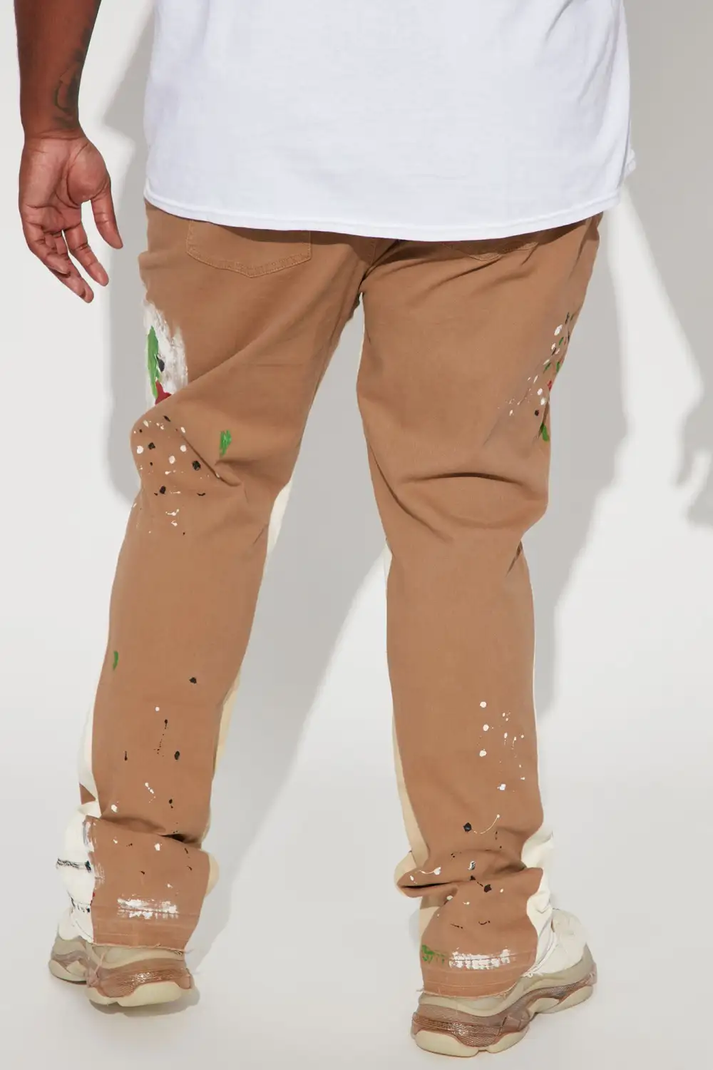 Art Graphic Slim Stacked Flared Pants
