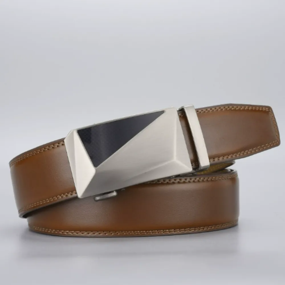 Sleek Alloy Buckle Belt