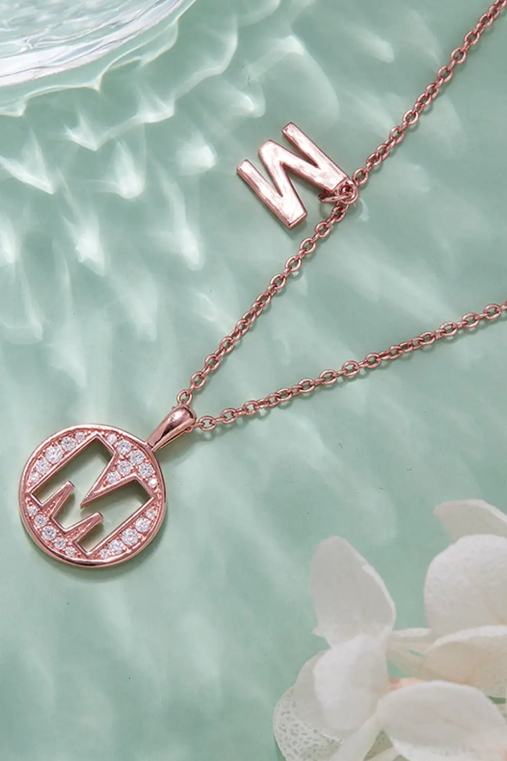 Moissanite K To T Pendant Necklace