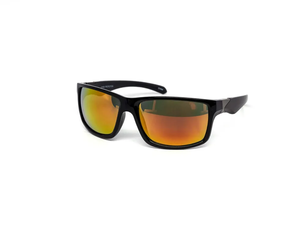 12-Pack Sport Burnt Mirror Assorted Sunglasses