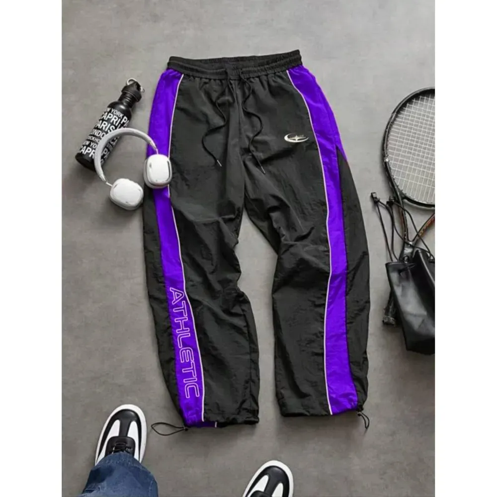 Unisex Casual Printed Elastic Cuff Sport Pants