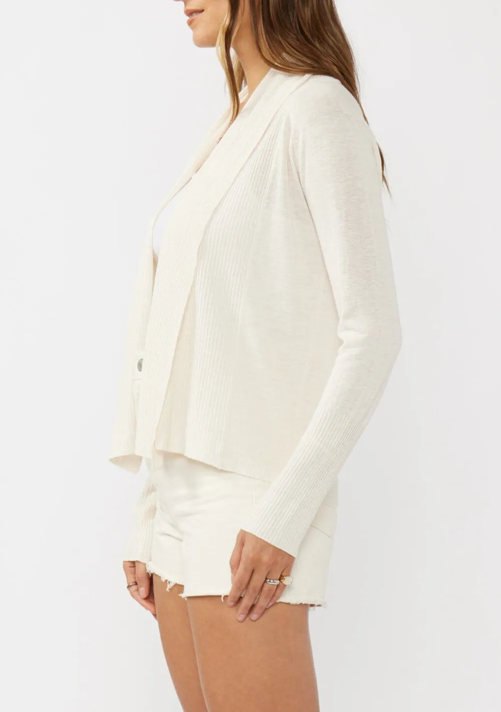 Open Front Raglan Sleeve Cardigan