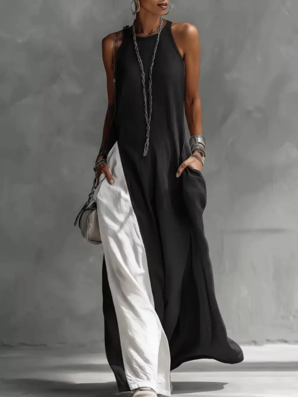Comfort Fit Sleeveless Maxi Dress