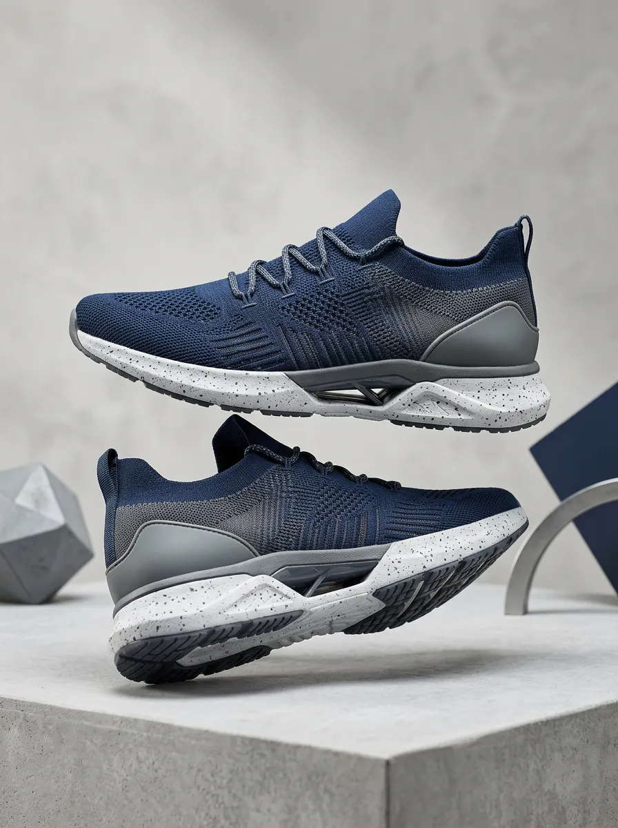 Functional Knit Knitted Street Look Men's Running Shoes