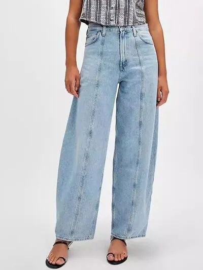 Natural Drape Flap Pocket Denim Jeans