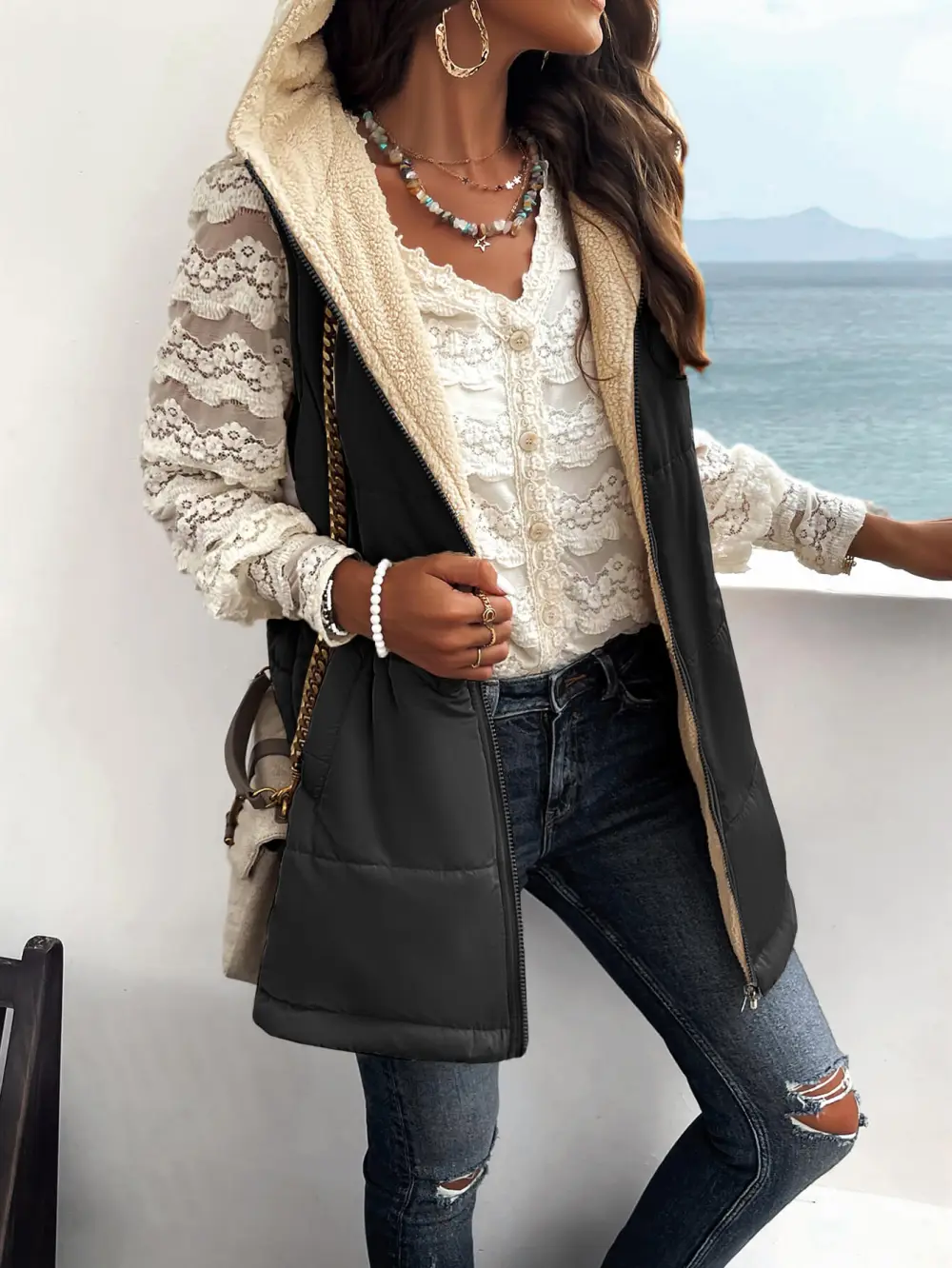 Modern Hooded Puffer Vest