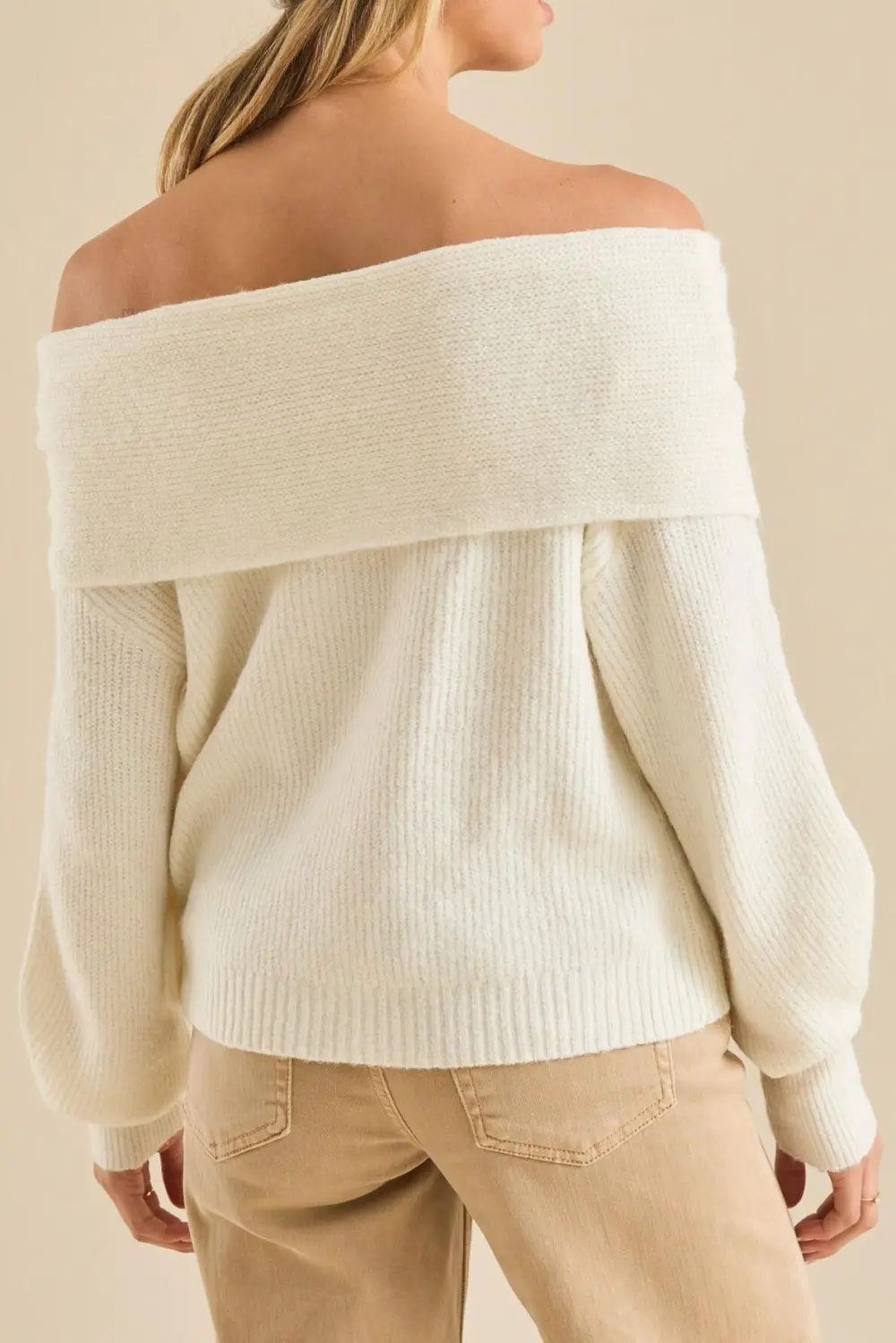 Oversized Off Shoulder Sweater