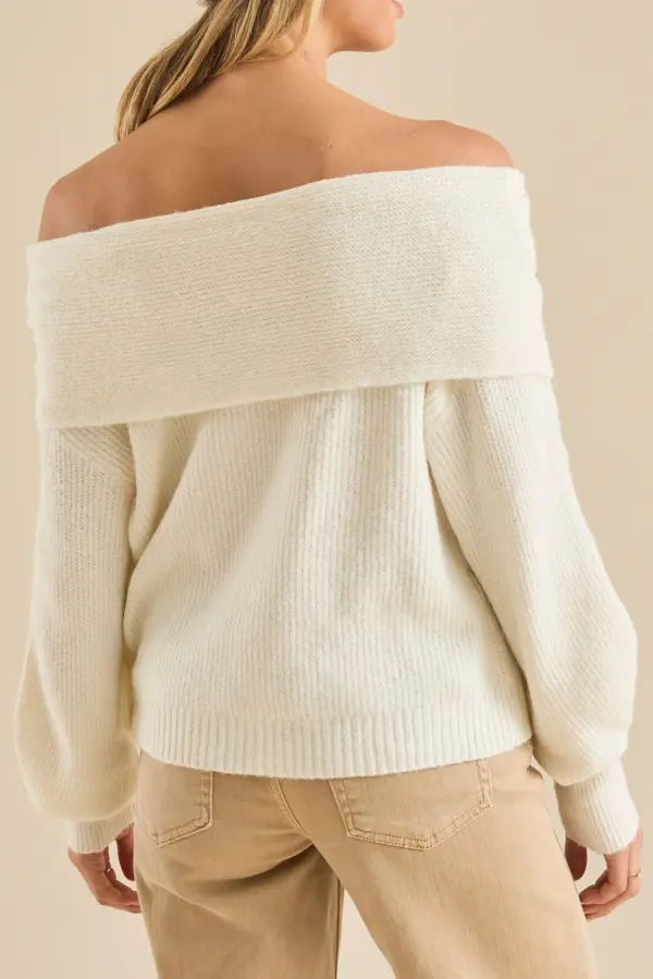 Oversized Off Shoulder Sweater