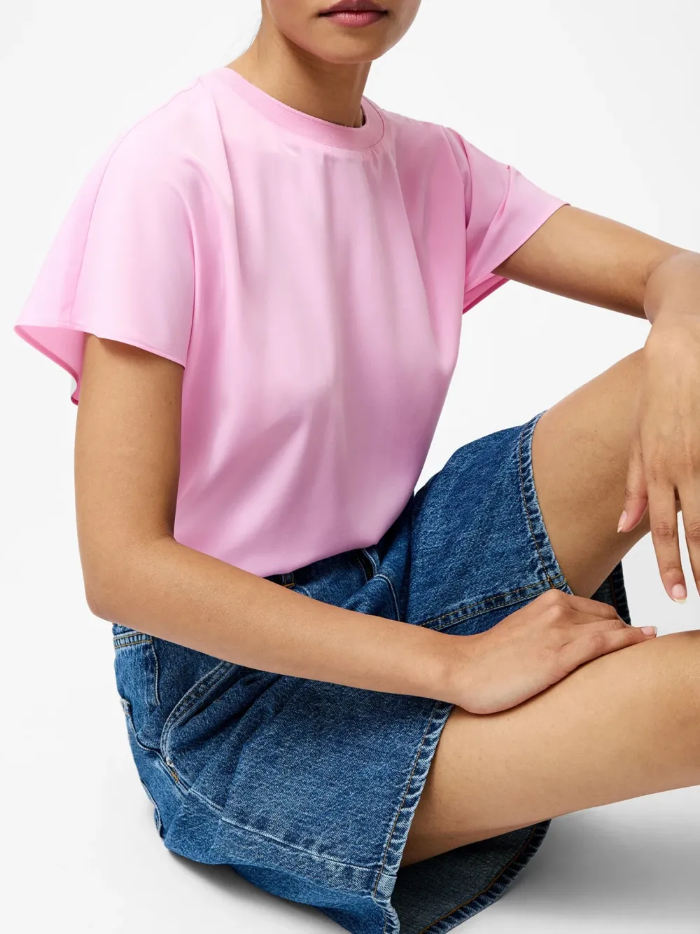 Basic Casual Versatile Short Sleeves