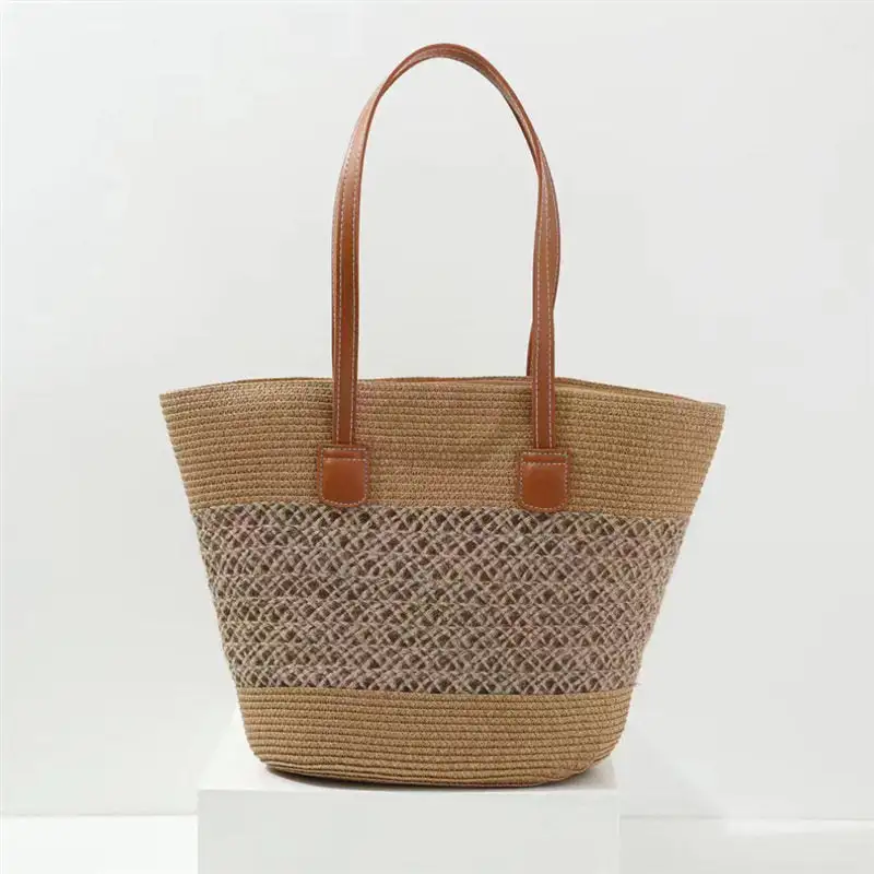Straw Roomy Everyday Tote Bag