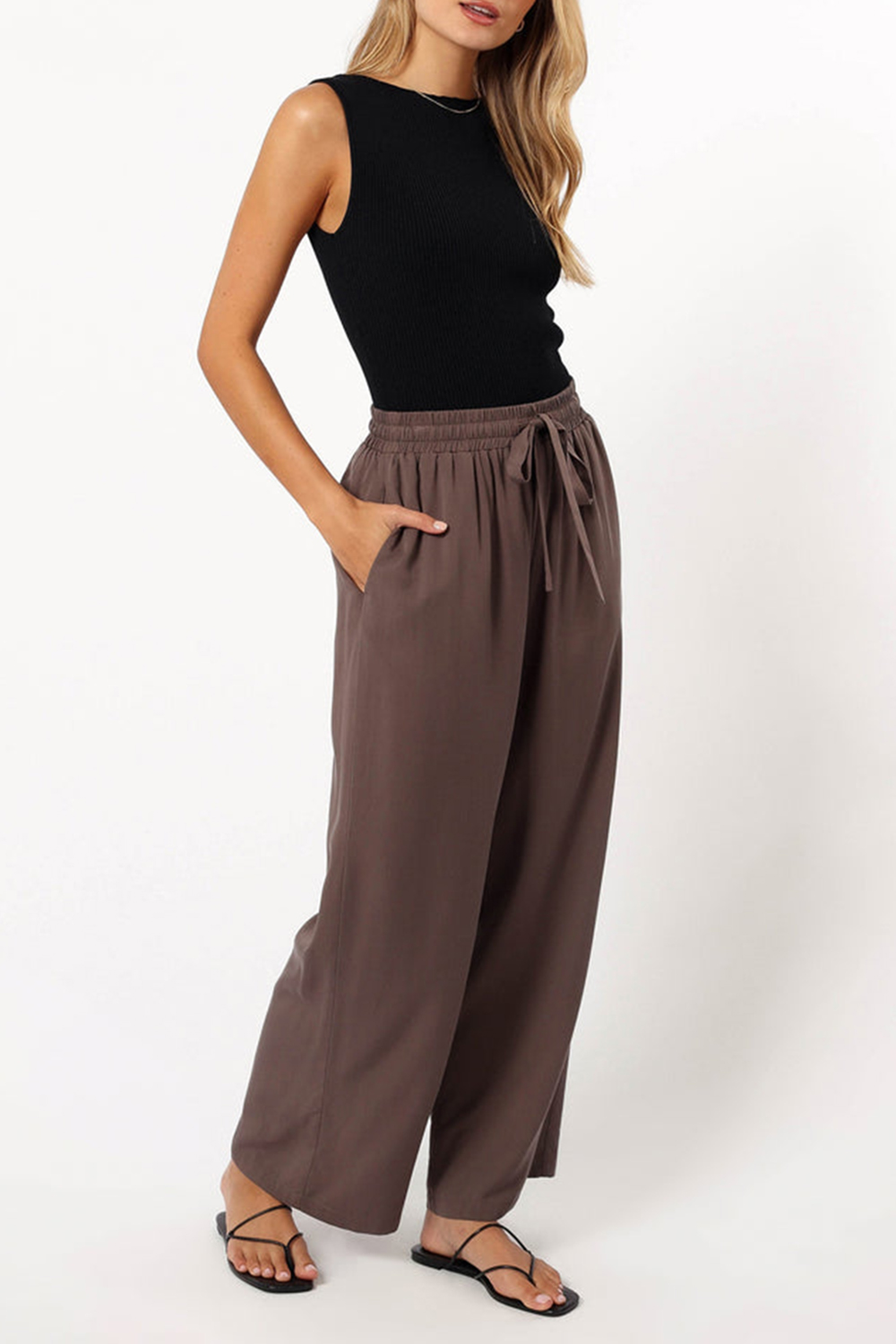 SOFT BELTED PANT