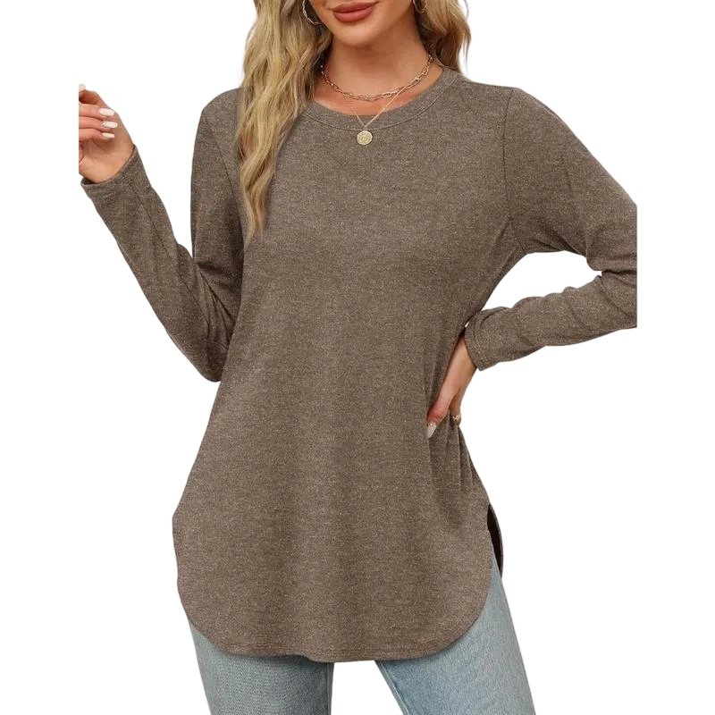 Women's Long Sleeve Round Neck Shirts