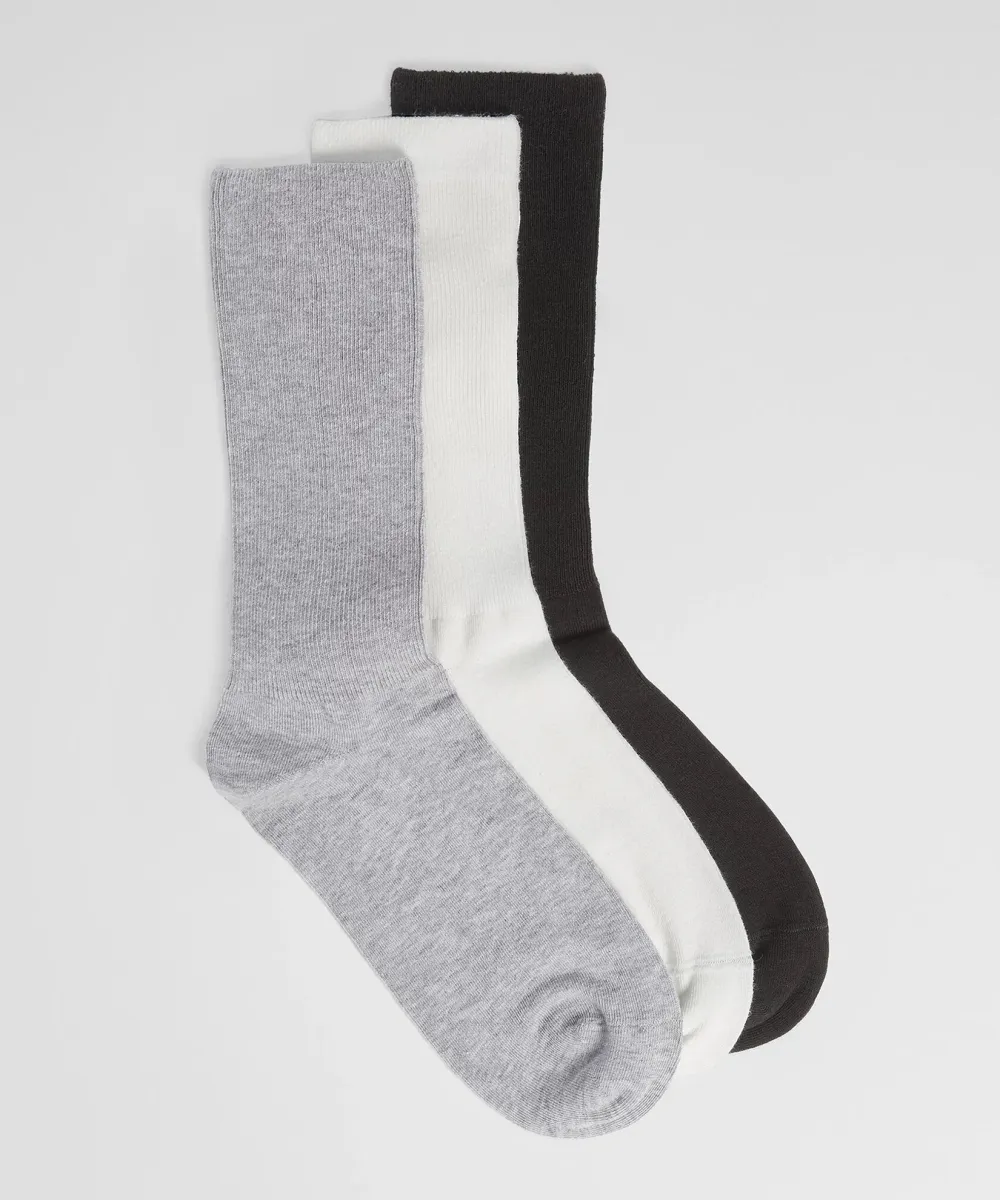 Casual Style Cotton Trouser Sock 3-Pack