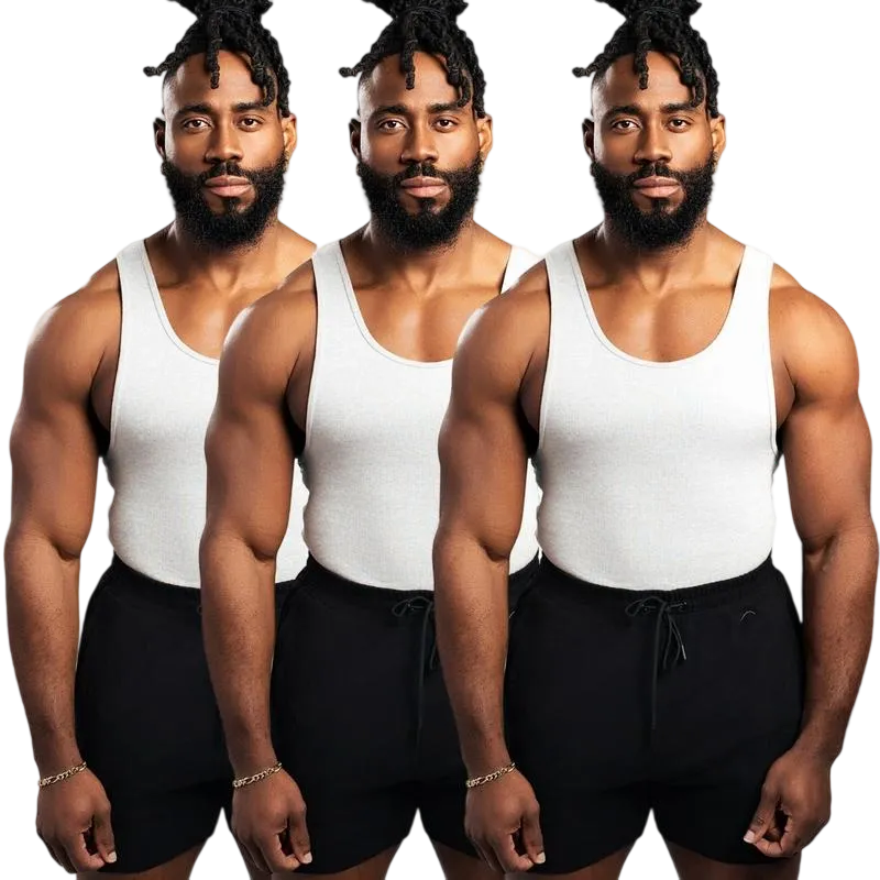 9PACK-Tank Top - Men's Shirt with Classic Design Fitness Wear Athletic Wear