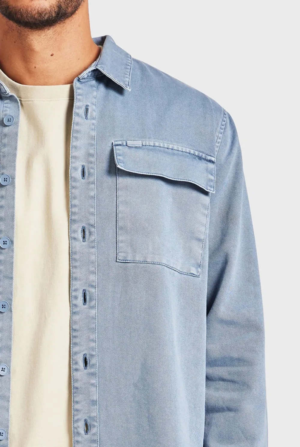 Blue Corduroy Essential Overshirt