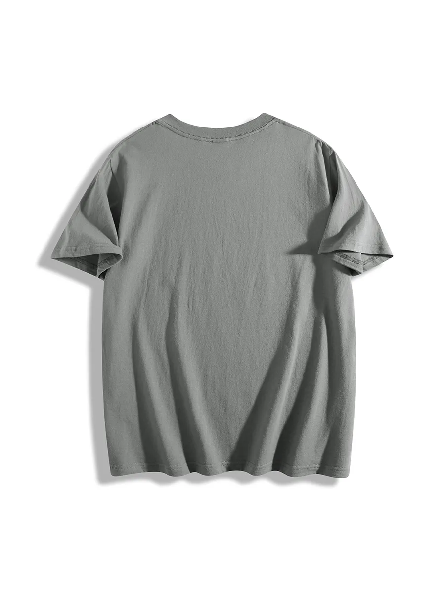 Fishing Print On Chest T-Shirts