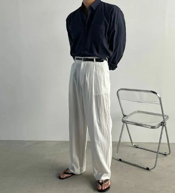 Elegant Everyday White Tailored Pants