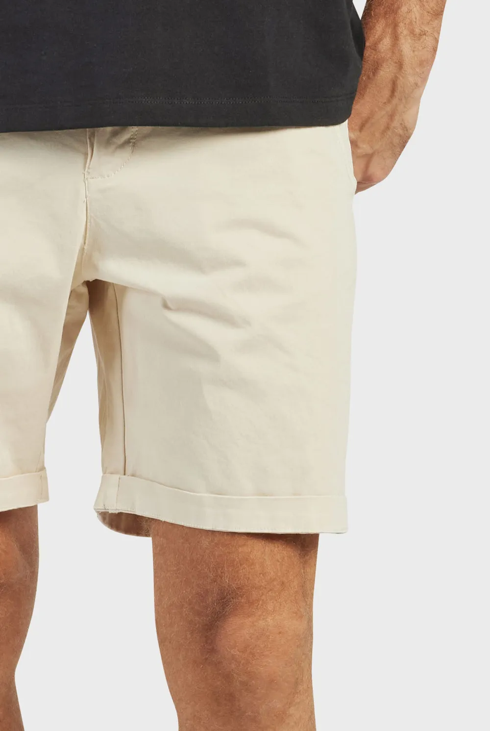Charcoal Cotton Tailored Shorts