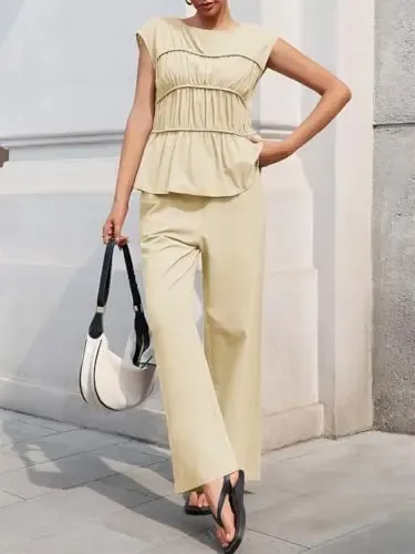 🎉Hot Sale🔥-Women's Cotton-Linen Two-Piece Set