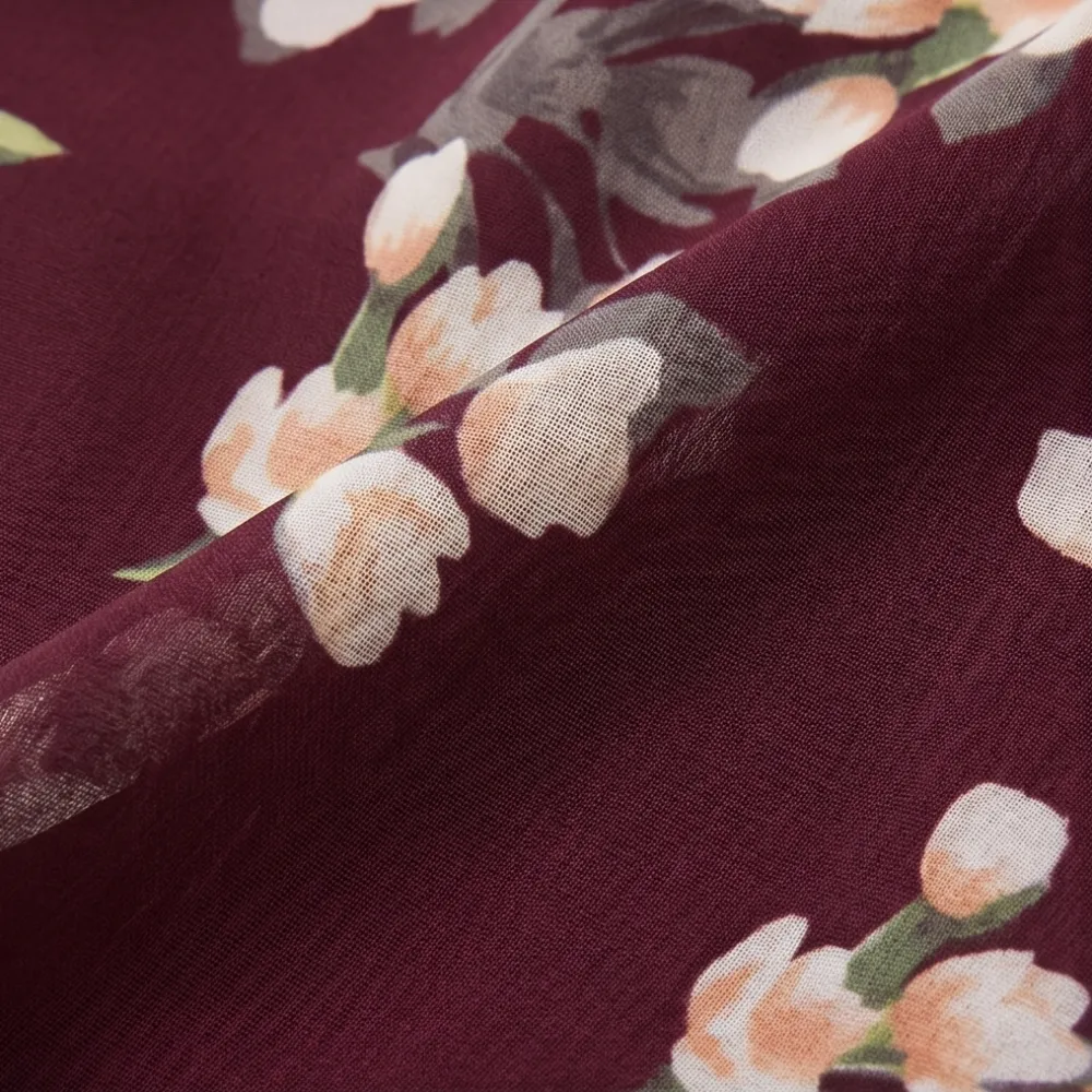 Floral Polished Overlay Midi Dress