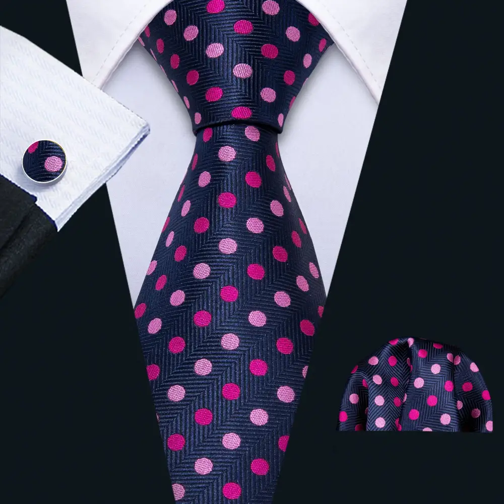 Polka Dot Dotted Necktie Set