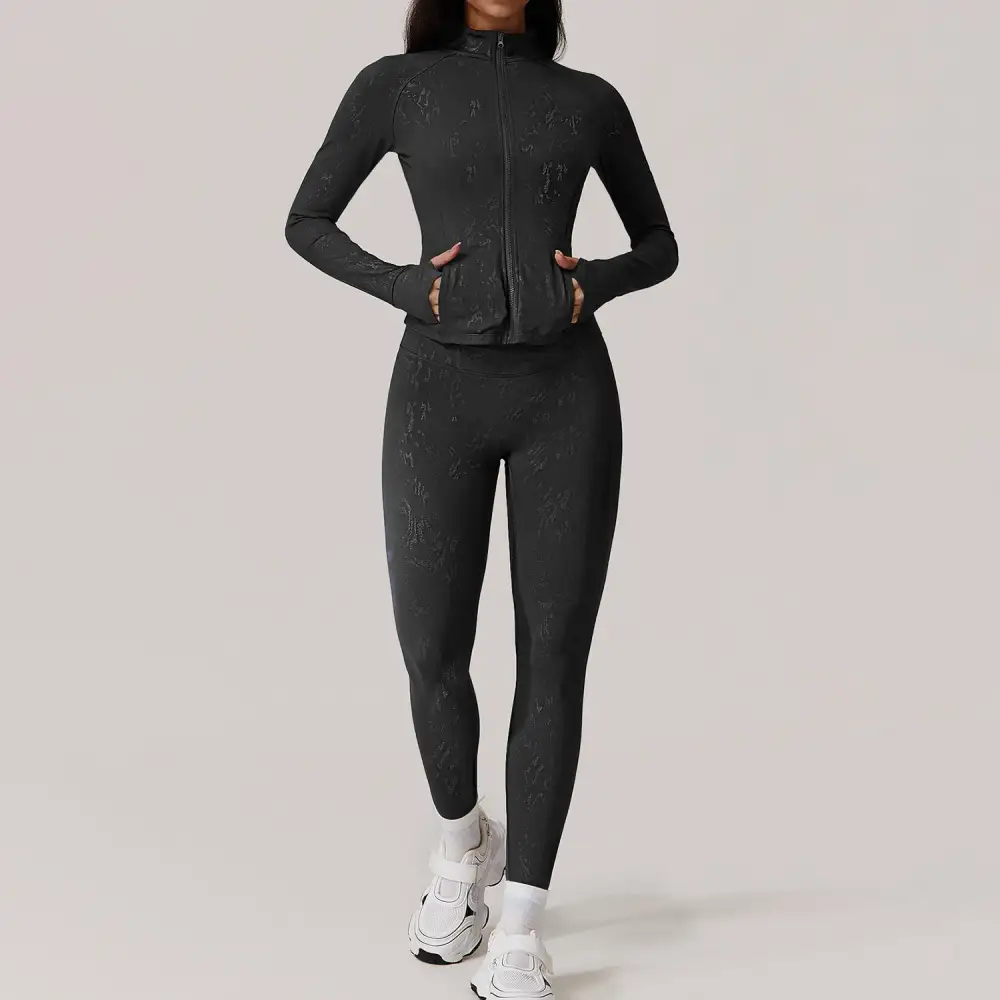Long-Sleeve Yoga Activewear Active Set