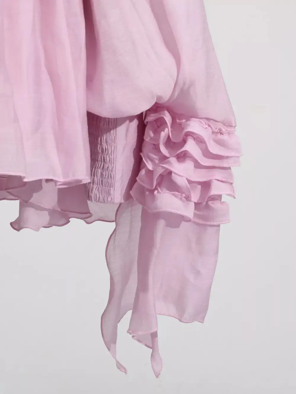 Soft Touch Ruffle Long Sleeve Mini Dress