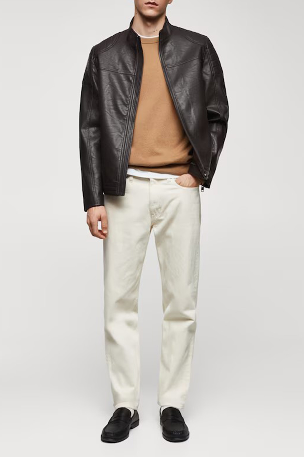 Nappa Leather-Effect Jacket