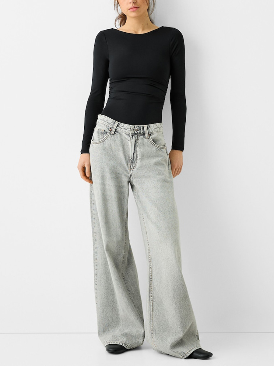 Long Sleeve Backless Bodysuit