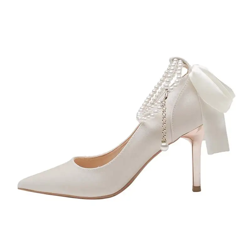 Satin Finish Stiletto Heels