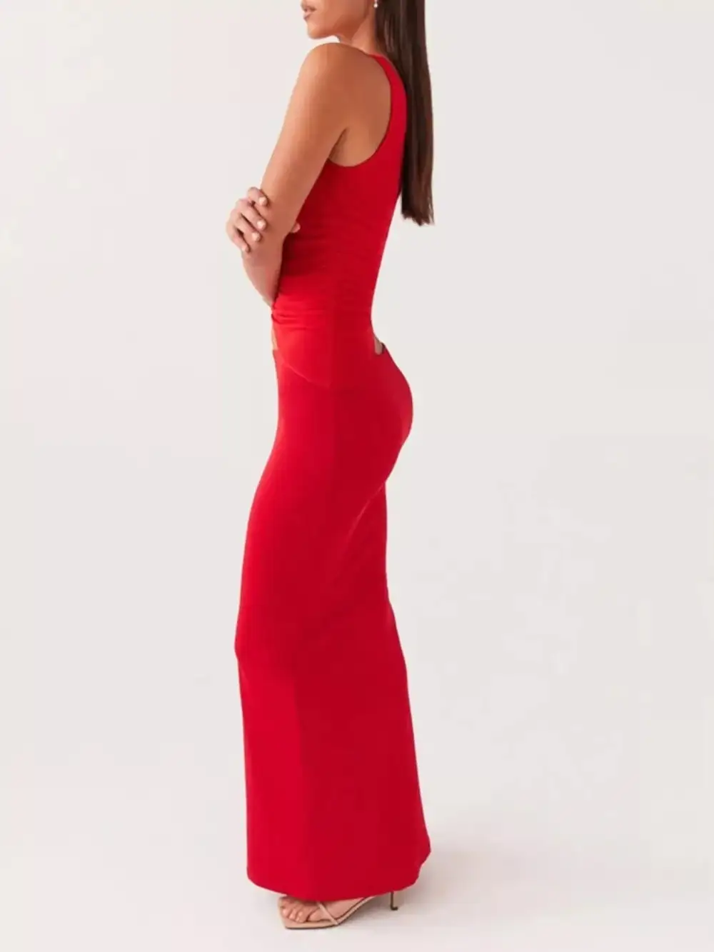 One Shoulder Ruched Coordinated Set