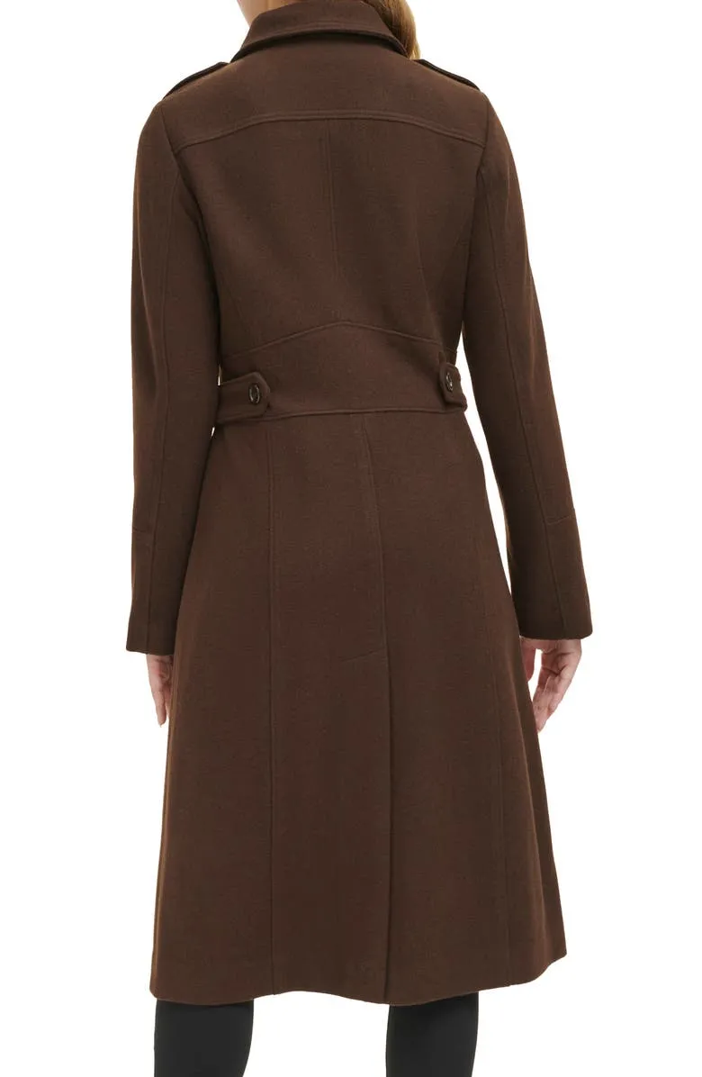 Military Wool Blend Coat