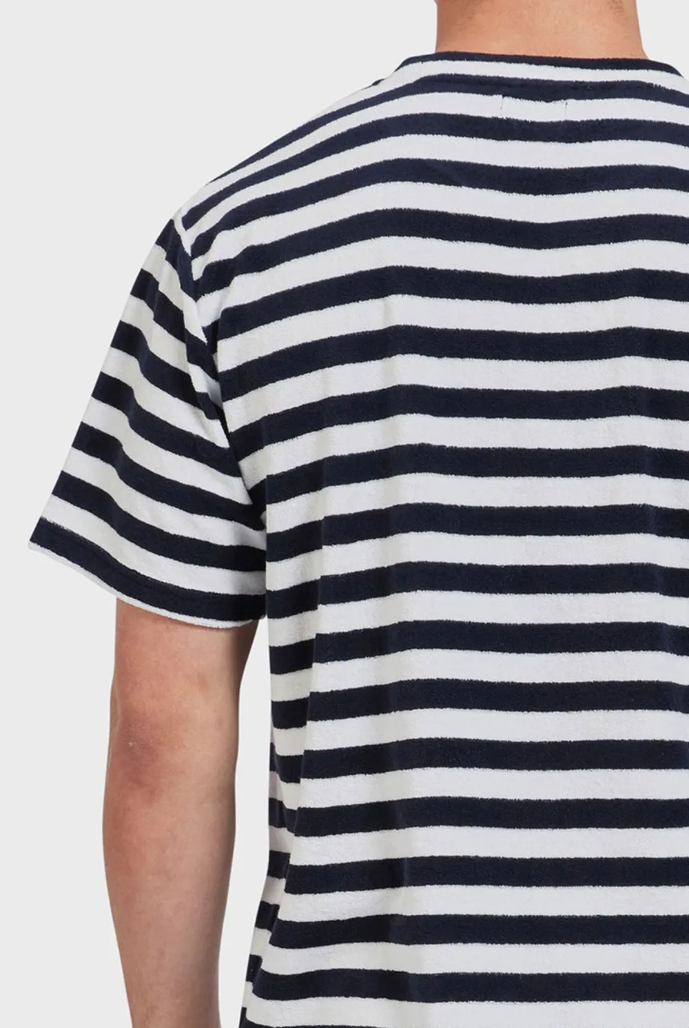 Short Sleeve Striped Crew Neck Tee