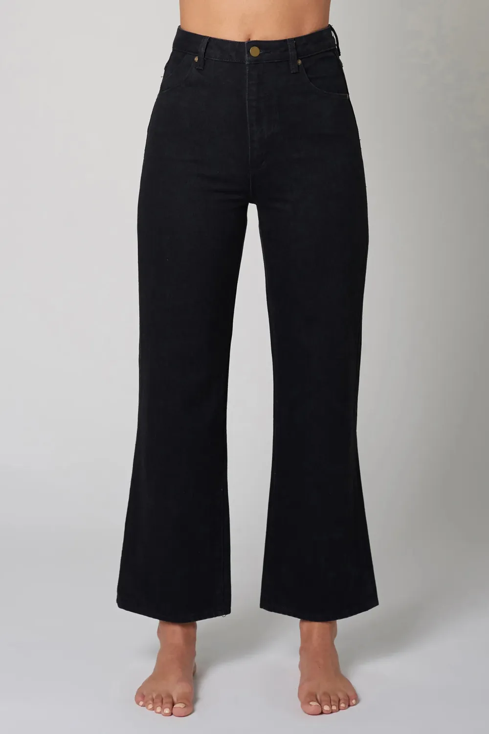 Modern Retro Style Solid Color Loose Jeans