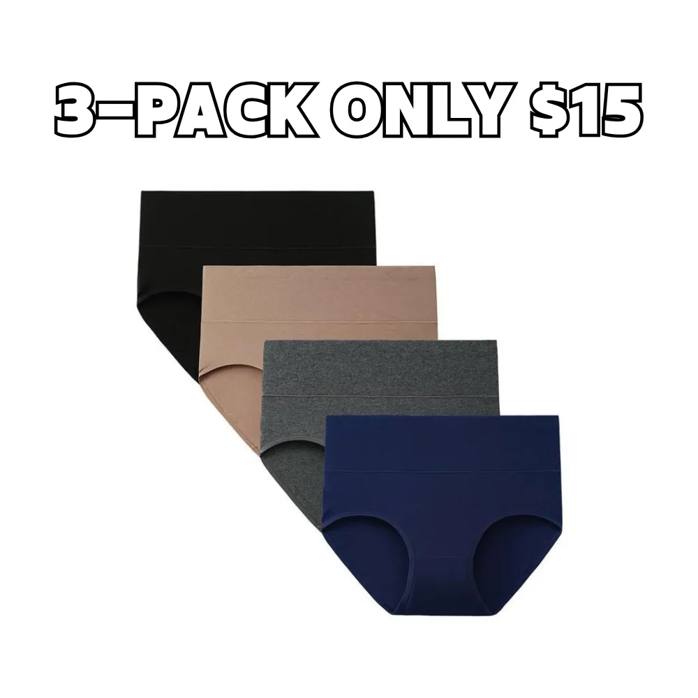 Women's large-size high-waist cotton underwear, soft and comfortable, fully covering triangle pants, breathable and elastic fabric, suitable for daily wear and providing all-day comfort.