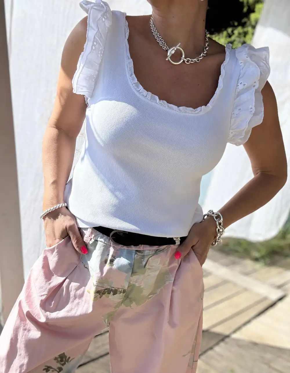Elegant Cotton Tank Top