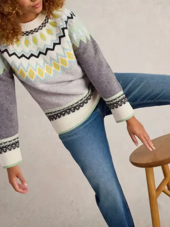 Sunset Fairisle Wool Jumper