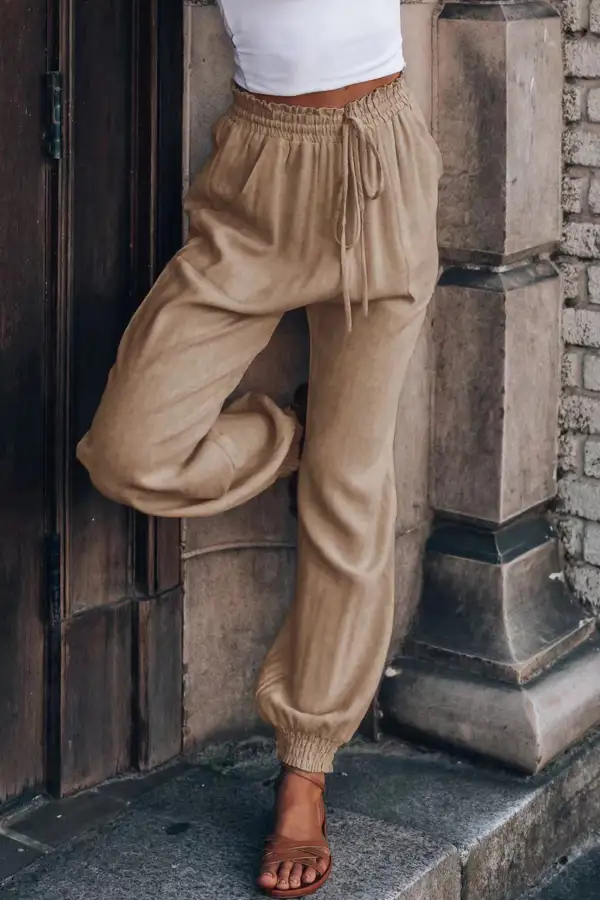 Relaxed Drawstring Everyday Pants