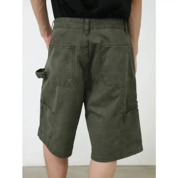 Men's Mid Rise Denim Shorts with Pockets