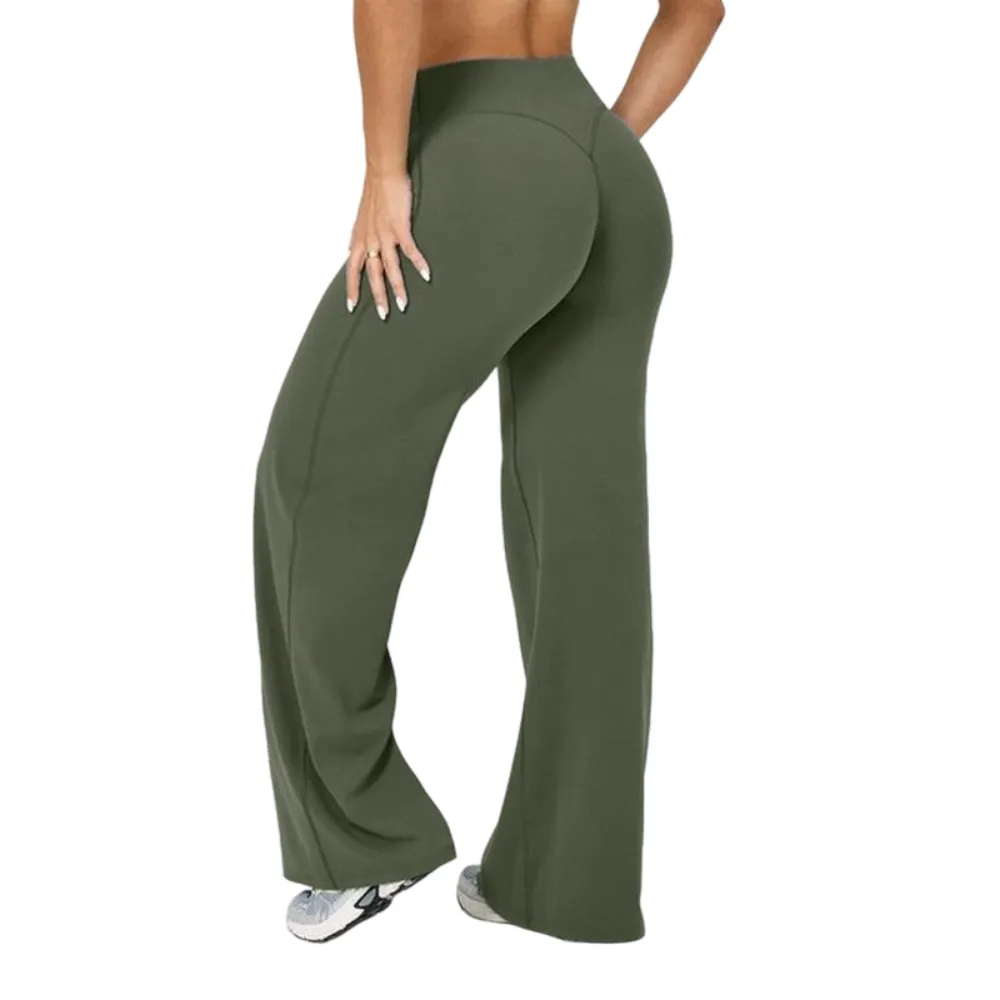 Straight Leg Bottoms Gymwear Women Workout Leggings Fitness Breathable Light Thin Sportswear